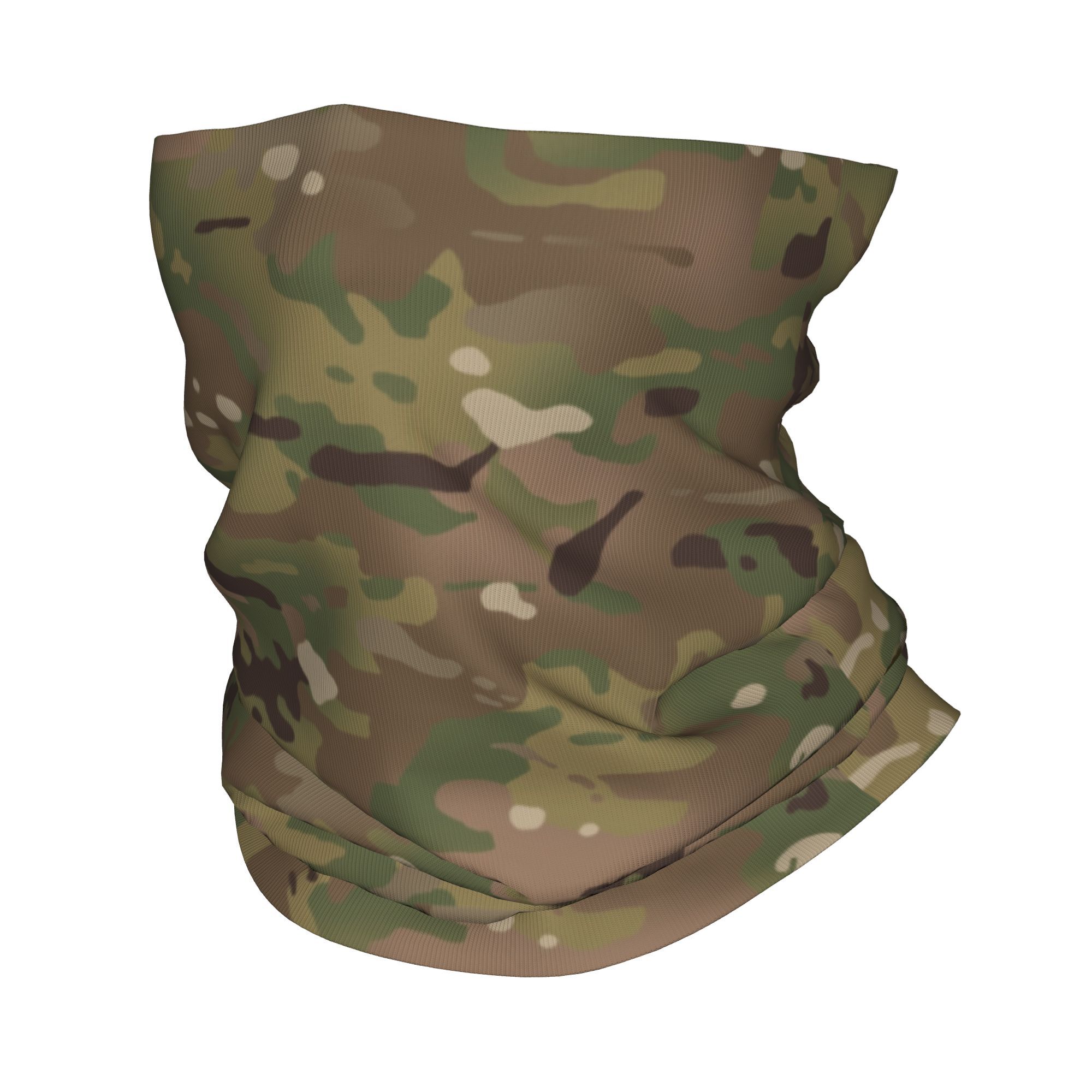 Neck Gaiter Face Cover - Custom Military Camouflage Pattern Bandana Neck
