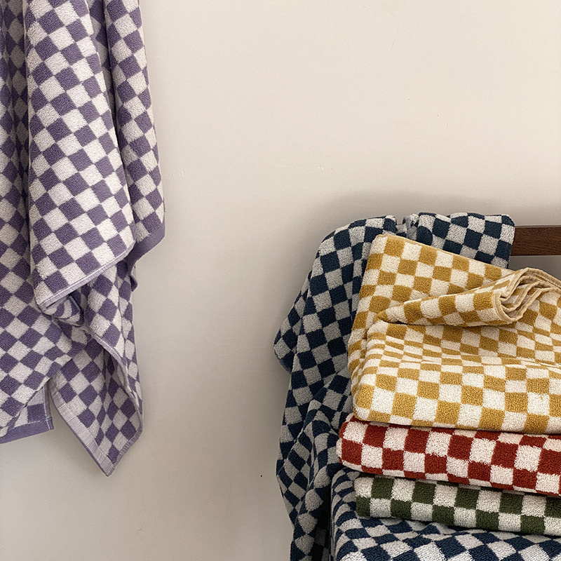 Retro Checkerboard Plaid Long- - Cloth Face Mask Washable recension och pris