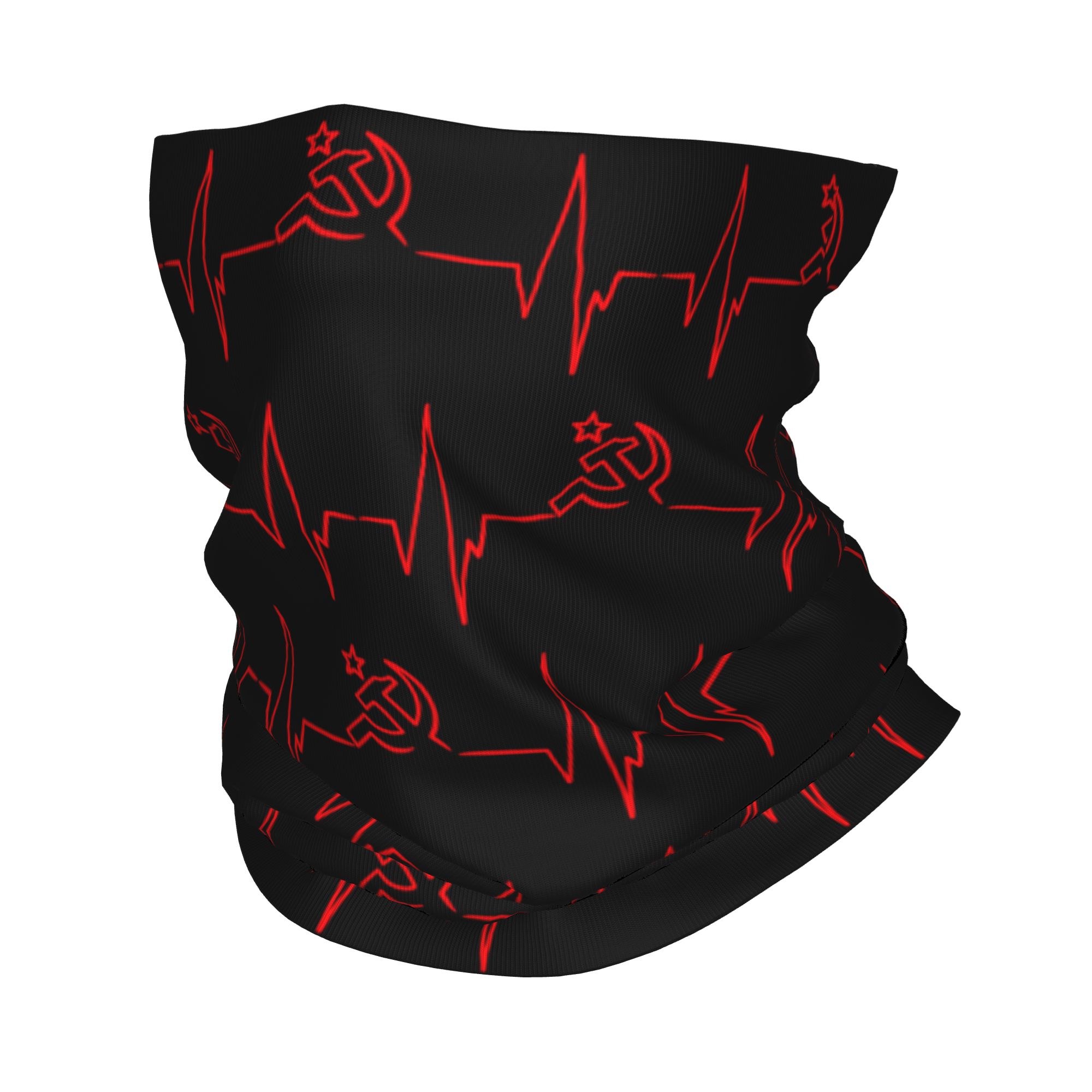Custom Heartbeat Russian Flag  - Neck Gaiter Face Cover recension och pris