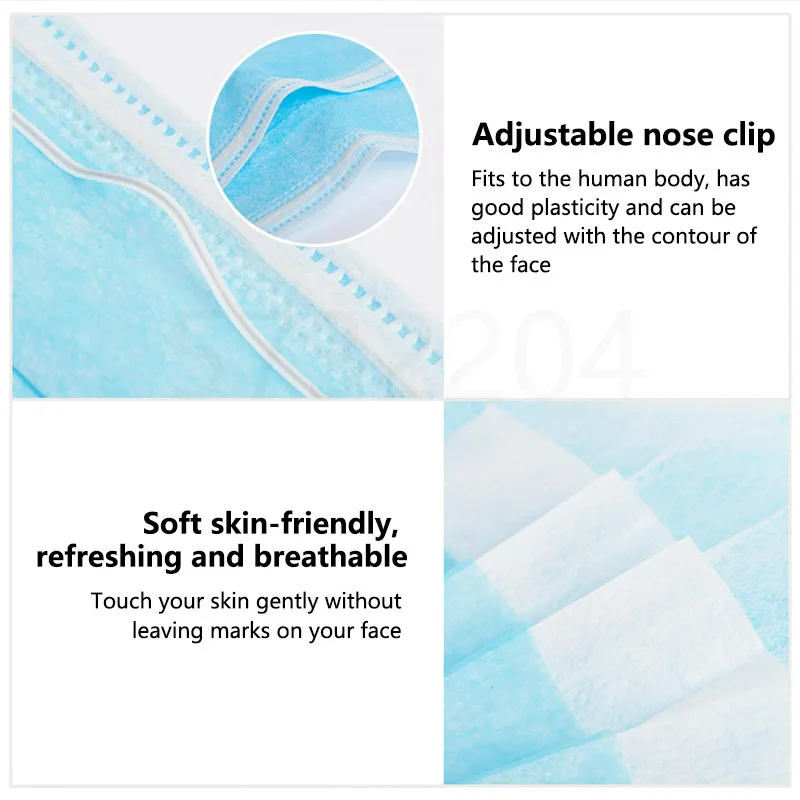 100/200pcs Nipah Virus Persona - Disposable Surgical Mask recension och pris
