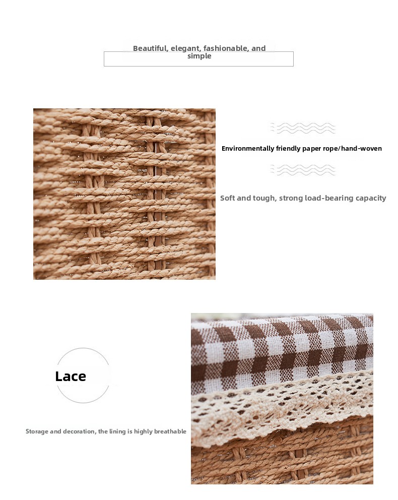 Japanese Rattan Woven Storage  - Face Mask Storage Box recension och pris