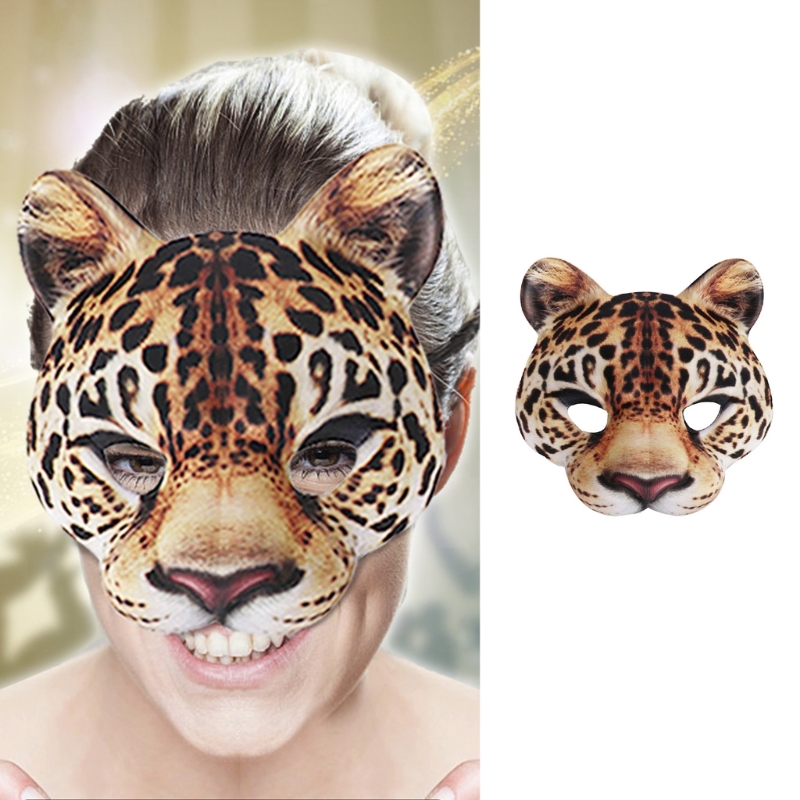Leopard Mask Party Mask Dress  - Respirator Half Face recension och pris