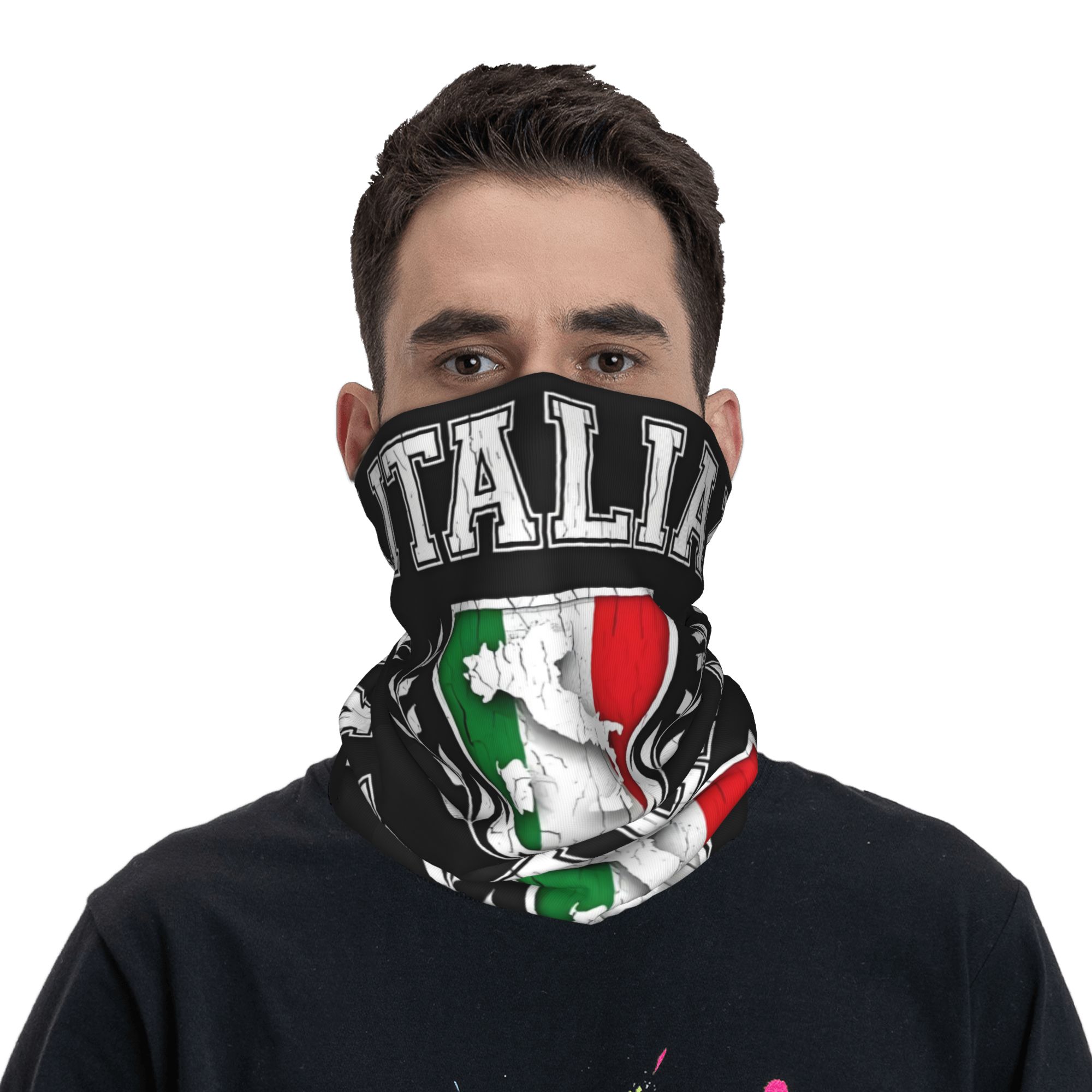 Custom Italy Flag Bandana Neck - Neck Gaiter Face Cover recension och pris