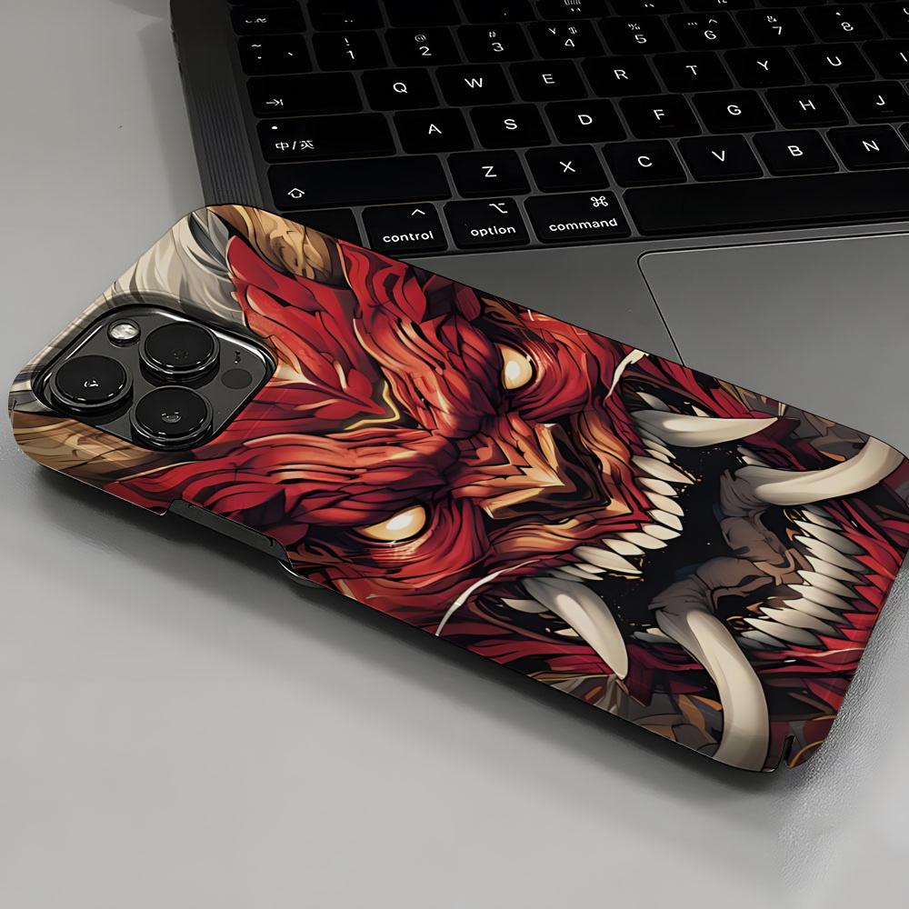 Japanese Samurai Oni Mask Phon - Mask Case Hard Shell recension och pris