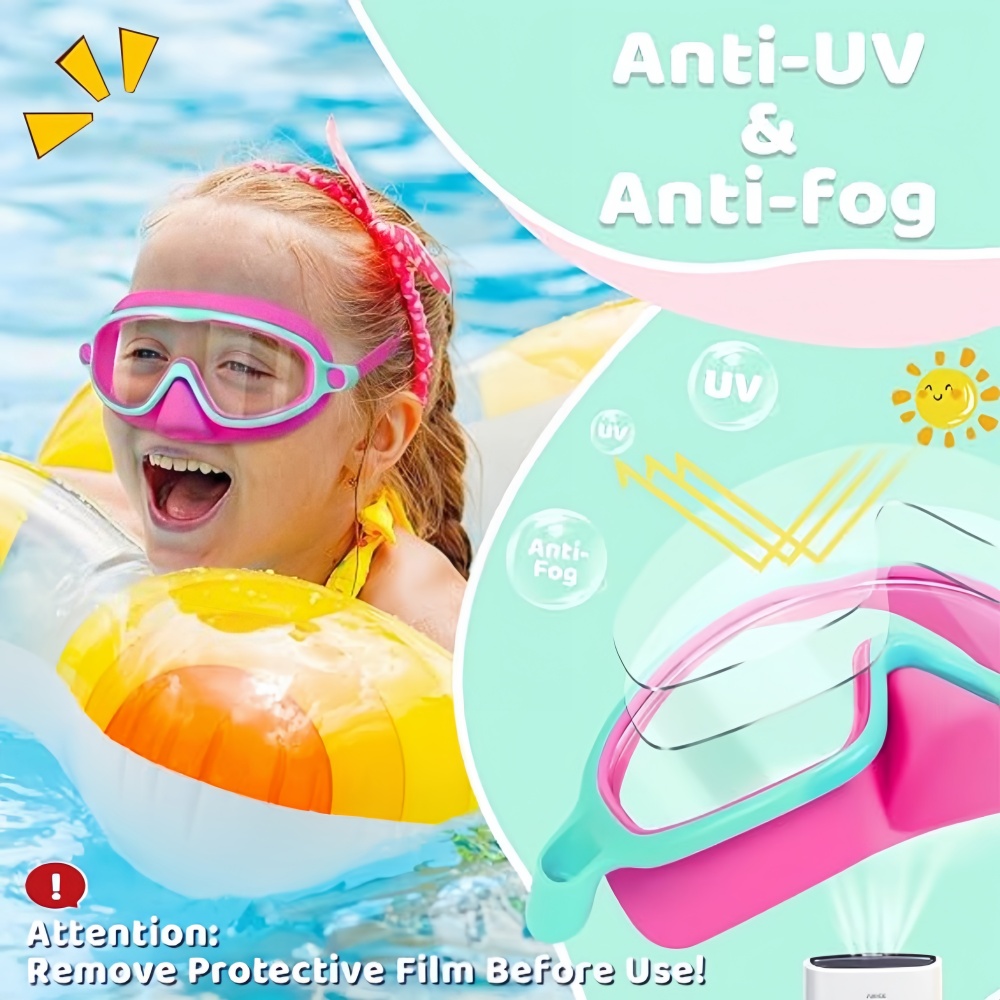 Kids Swim Goggles with Nose Co - Anti Pollution Mask recension och pris