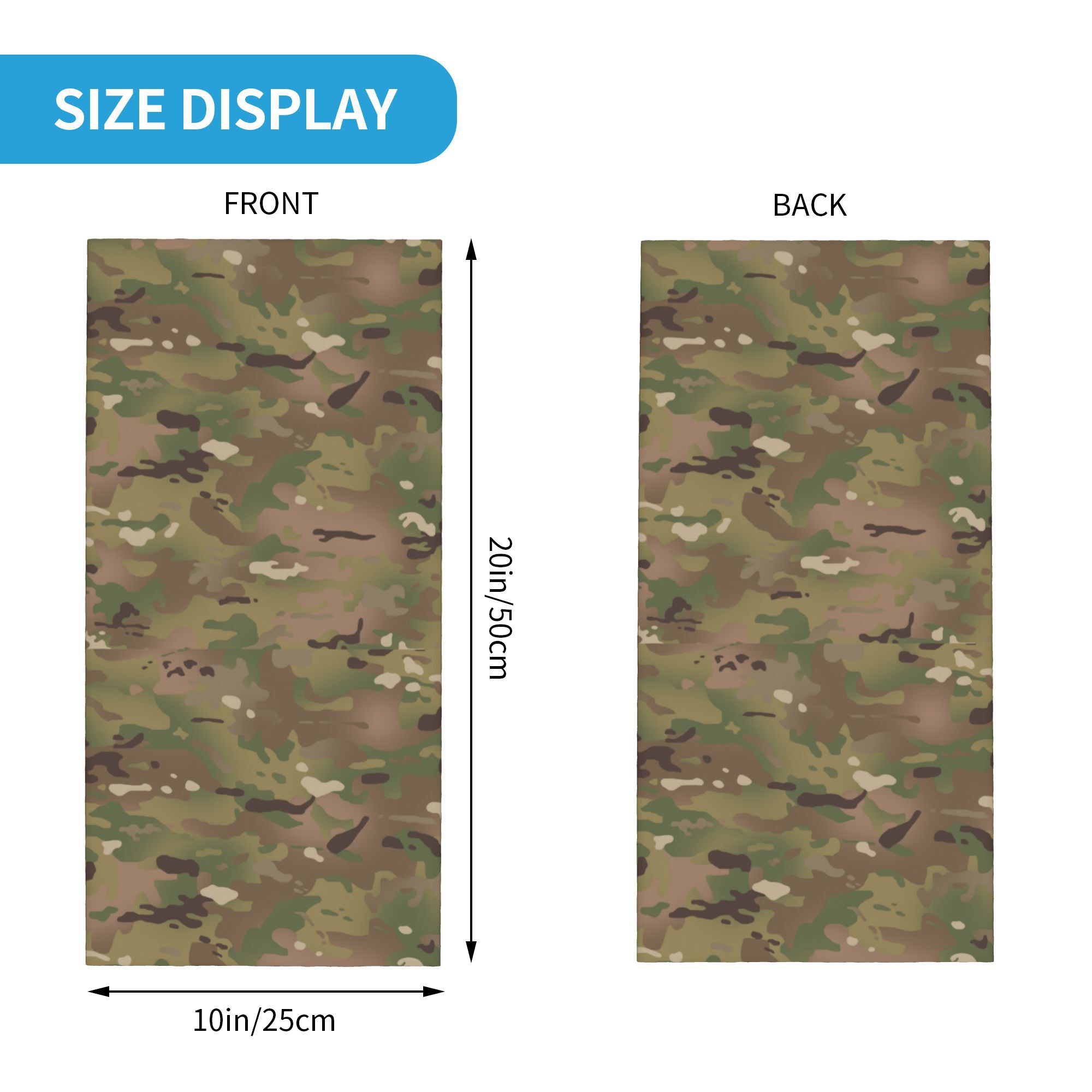 Custom Military Camouflage Pat - Neck Gaiter Face Cover recension och pris