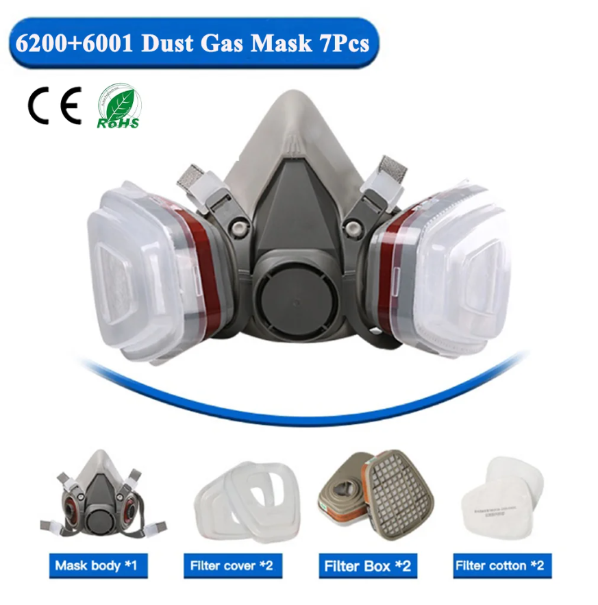 Respirator Dust 6200 Gas Mask  - Face Mask Storage Box recension och pris