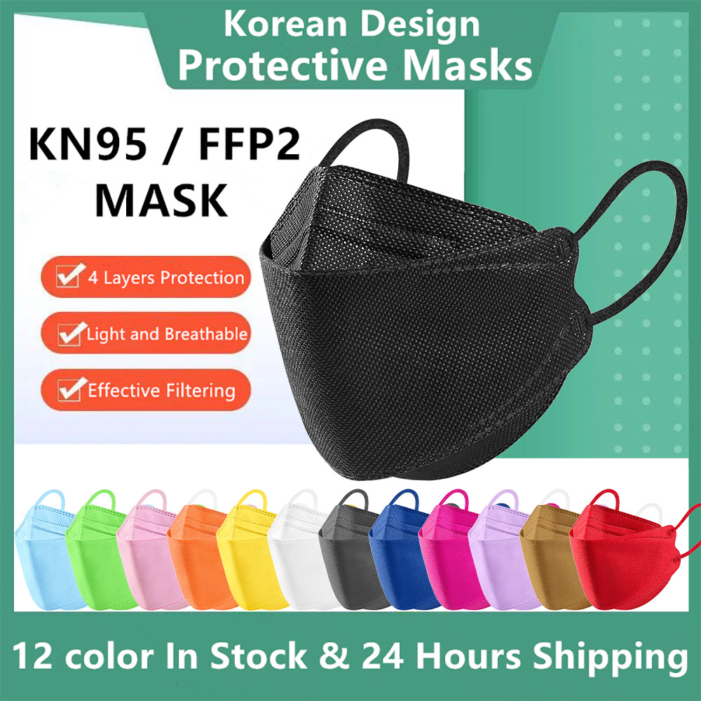 10-100PCS Mascarillas FFP2 Fac - Disposable Surgical Mask recension och pris