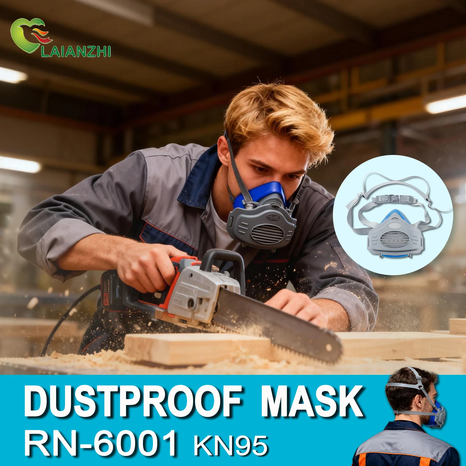 LAIANZHI Dust proof silicone m - Dust Mask Construction recension och pris